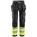 Pantalon de travail avec poches holster haute visibilité, FlexiWork, Classe 1