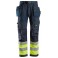 Pantalon de travail avec poches holster haute visibilité, FlexiWork, Classe 1