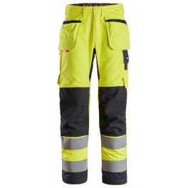 ProtecWork, Pantalon de travail avec poches holster, haute visibilité, Classe 2