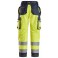 Pantalon de travail avec poches holster, haute visibilité, Classe 2