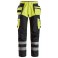 Pantalon de travail renforcé avec poches holster, haute visibilité, Classe 1
