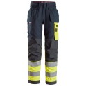 Pantalon de travail avec poches holster, haute visibilité, Classe 1